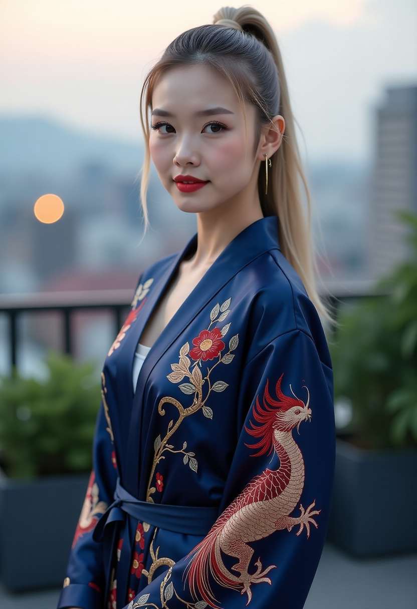 大衣试穿